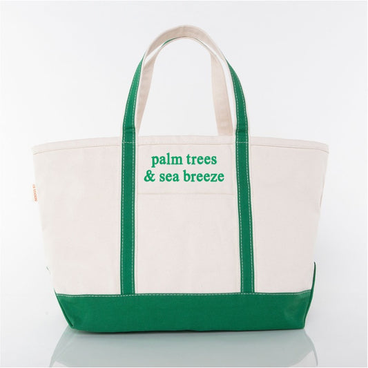 Palm Trees & Sea Breeze Boat Tote