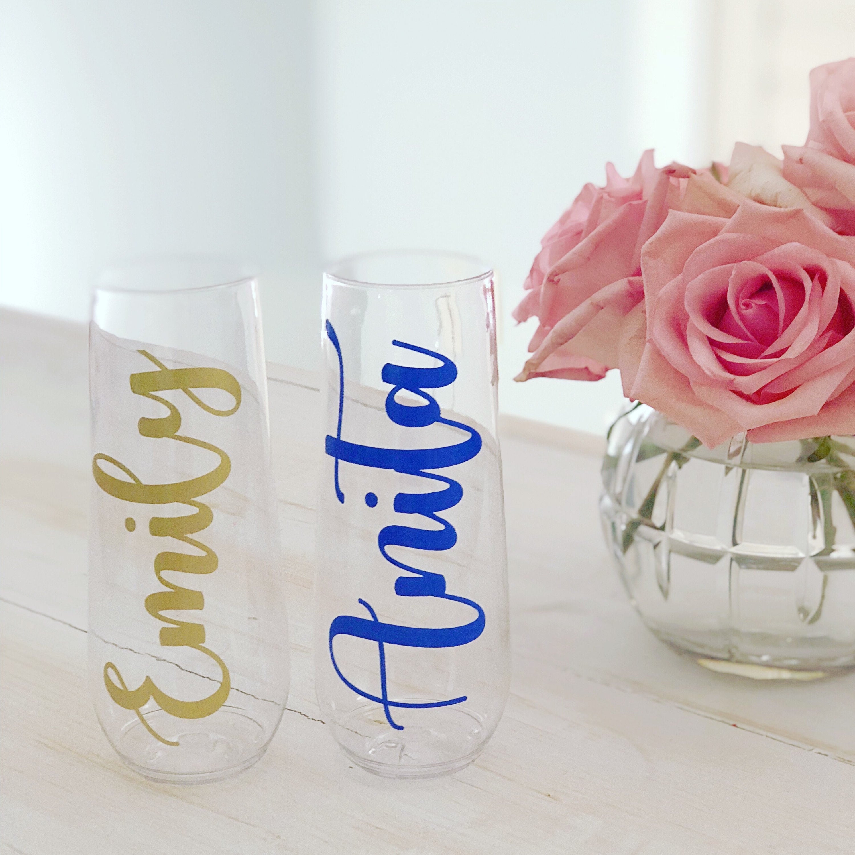 Champagne Flute Decals