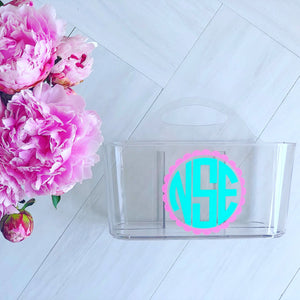 Monogrammed Shower Caddy - Graduation Gift - Summer Camp - Camp Gear - Perfect for Camp & College - Sorority - Dorm - Personalized Gift