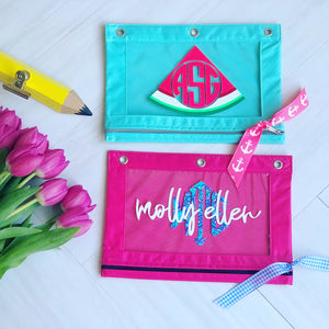 Monogrammed Pencil Pouch